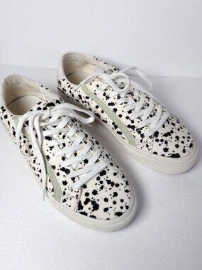 Madewell Sidewalk Low-Top Sneakers Spatter Calf Hair Women’s 8